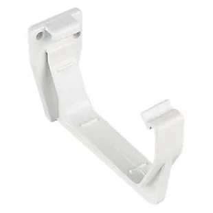 Floplast 114mm Square Gutter Fascia Bracket White REF RKS1