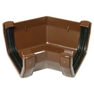 Floplast 114mm x 135 Deg Square Gutter Angle Brown.