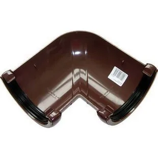 Floplast Floplast Half Round Gutter Angle Brown 112mm x 90 Deg Ref RA1