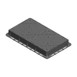 1220 x 675 x 100 mm Highways D400 Loading Ductile Iron Cover & Frame