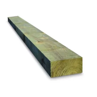 2.4 m 240 x 120 mm Softwood Landscaping Incised Sleeper Green Treated (UC4)