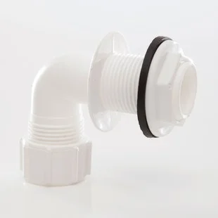 Floplast 21.5mm ABS Overflow Bent Tank Connector White REF OS15