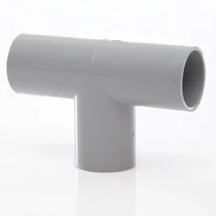 21.5mm x 90Deg Push-fit Overflow Tee Grey REF VP46G