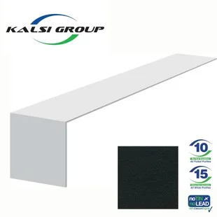 Kalsi Aquacel 300mm Square Fascia Cover Joint Black Woodgrain