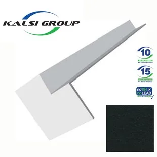 Kalsi Aquacel 300mm Square Fascia Internal Corner Black Woodgrain