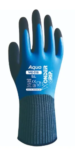 Wonder Grip Aqua Glove Blue (Size 9 / Large) Ref WG-318