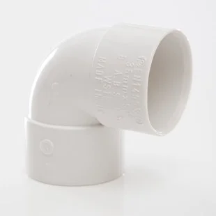 Floplast 32mm x 90 Deg ABS Knuckle Bend White REF WS10