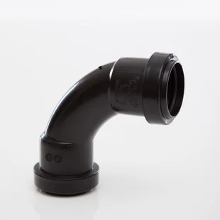 Floplast 32mm x 87.5 Deg Push-fit Swept Bend Black REF WP14