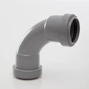 Floplast 32mm x 87.5 Deg Push-fit Swept Bend Grey REF WP14
