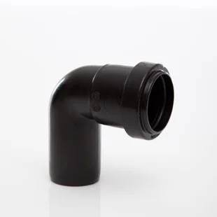 Floplast 32mm x 90 Deg Push-fit Swivel Bend Black REF WP26