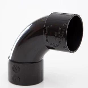 Floplast 32mm x 87.5 Deg ABS Swept Bend Black REF WS14