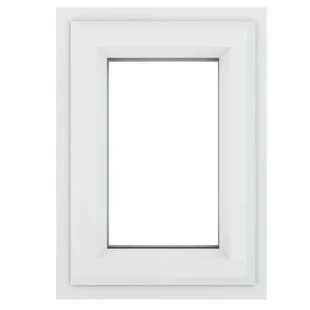 uPVC Window White Top Opener 610mm x 610mm Clear Glazing