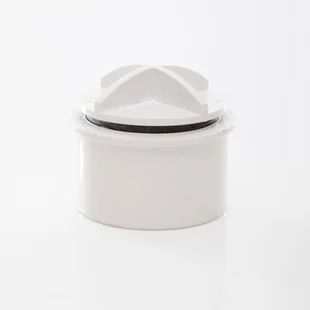 Floplast 40mm ABS Screwed Access Plug White REF WS31