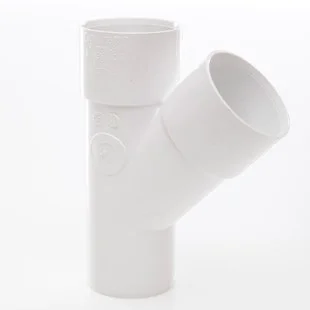 Floplast 40mm x 45 Deg ABS Y Branch Junction White REF WS43