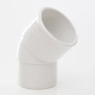 Floplast 40mm x 45 Deg ABS Spigot Bend White REF WS77