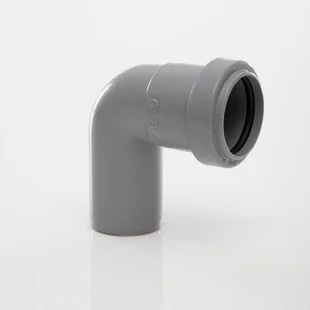 Floplast 40mm x 90 Deg Push-fit Swivel Bend Grey REF WP27