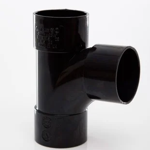 Floplast 40mm x 92.5 Deg ABS Swept Tee Black REF WS23