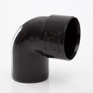Floplast 40mm x 90 Deg ABS Swivel Bend Black
