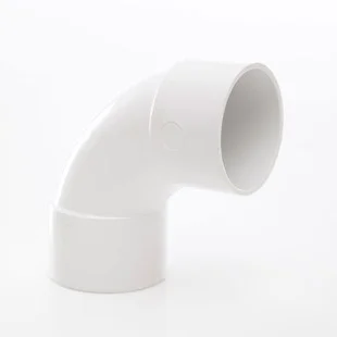Floplast 50mm x 87.5 Deg ABS Swept Bend White REF WS16