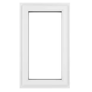 uPVC Window White Right Hand Side Hung 610mm x 820mm Clear Glazing