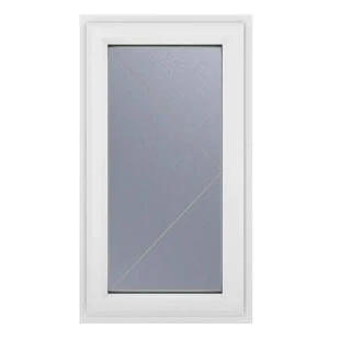 uPVC Window White Right Hand Side Hung 610mm x 820mm Obscure Glazing