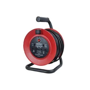 Faithfull 2 Socket 25mtr Open Cable Reel 230v 13amp