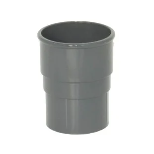 Floplast 68mm Round Downpipe Connector Anthracite RS1AG