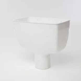 Floplast 68mm Round Downpipe Hopper Head White REF RHS1