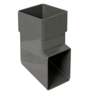 Floplast 65mm Square Downpipe Shoe Anthracite RB3SAG