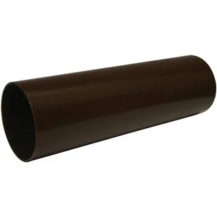 Floplast 68mm x 4MTR Round Downpipe Brown.