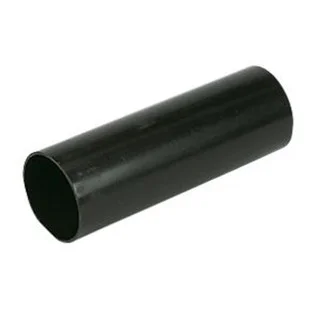 Floplast 68mm x 4MTR Round Downpipe Black REF RP4