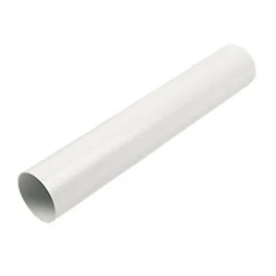 Floplast 68mm x 5.5MTR Round Downpipe White REF RP5.5
