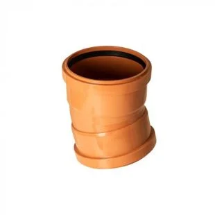 Floplast 160mm x 15 Deg Underground Double Socket Bend  REF 6D167