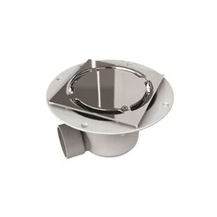 Harmer ABS Horizontal Shower Drain Mirror Finish Cap - Tiled Floor