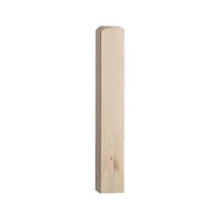 Pine 91mm 515mm Newel Base