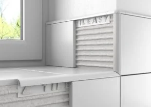 Tileasy 10mm White Contract Plastic Trim Ref DTT1