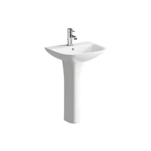 Evergreen 560 x 450mm 1TH Basin & Pedestal
