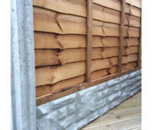 McCann Rock Faced Semi Dry Base Panel 6ft x 12 Ref GBRF305