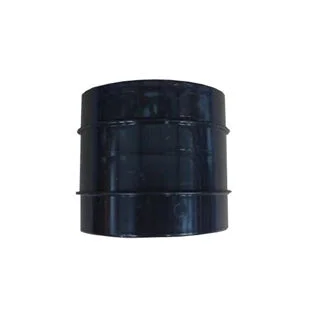 Floplast Soil Solvent Double Socket Black 110mm