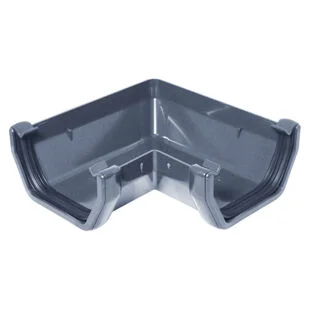 Floplast Square Gutter Angle Anthracite 114mm x 90 Deg