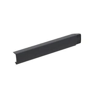 Linear Dry Verge Right Hand Black 815mm GLV-RH-BL