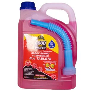 Good & Proper Block Paving & Driveway Cleaner 5L Complete With 4 Tablets Pack