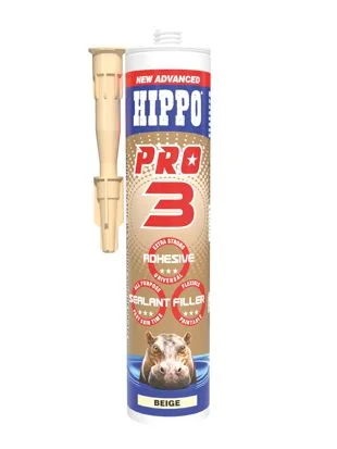 Hippo Pro 3 All Weather Sealant, Adhesive & Filler Beige 310ml Ref H18519
