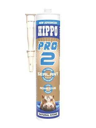 Hippo Pro 2 Sealant & Adhesive Nat Stone 310ml Ref H18541