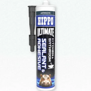 Hippo Ultimate Kitchen and Bathroom Sealant Anthracite 290ml