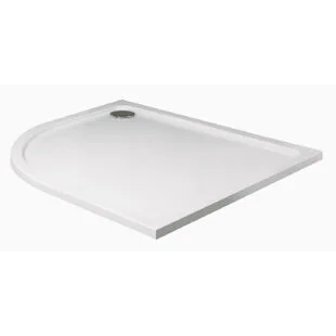 JT40 Fusion 1200 x 900mm Left Hand Offset Quadrant Shower Tray White Incl. waste