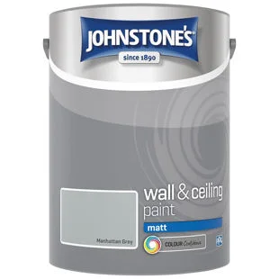 Johnstones Manhattan Grey Vinyl Matt 10Ltrs Ref 308819