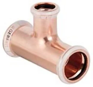 Geberit Mapress 61242 22 x 15 x 22mm Water reduced Tee Ref 40011302