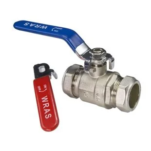 QLC Blue Lever Ball Valve Pn25 15mm C x c WRAS Ref 10055605