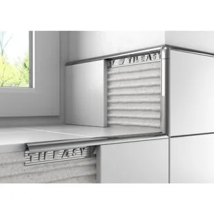 Tileasy 12mm Chrome Utility Square Edge Trim Ref UAT12